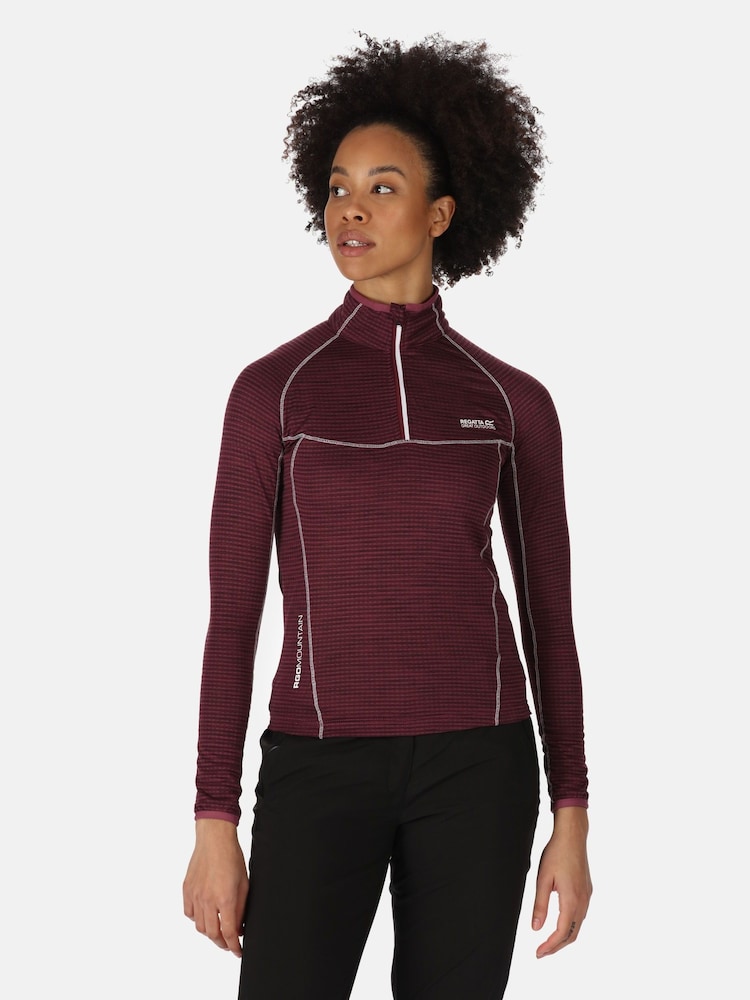 Regatta Purple Womens Yonder Half Zip Fleece - Image 1 of 7