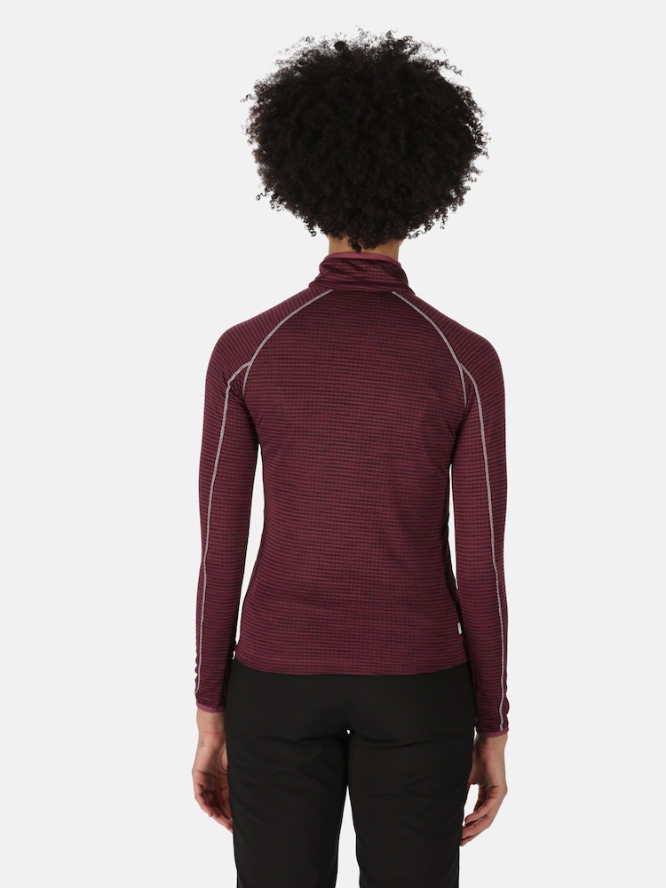 Regatta Purple Womens Yonder Half Zip Fleece - Image 2 of 7