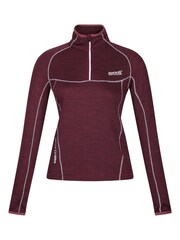 Regatta Purple Womens Yonder Half Zip Fleece - Image 4 of 7