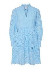 Y.a.s Langärmeliges Lochstickerei-Kleid mit Stufendesign - Bild 5 von 6