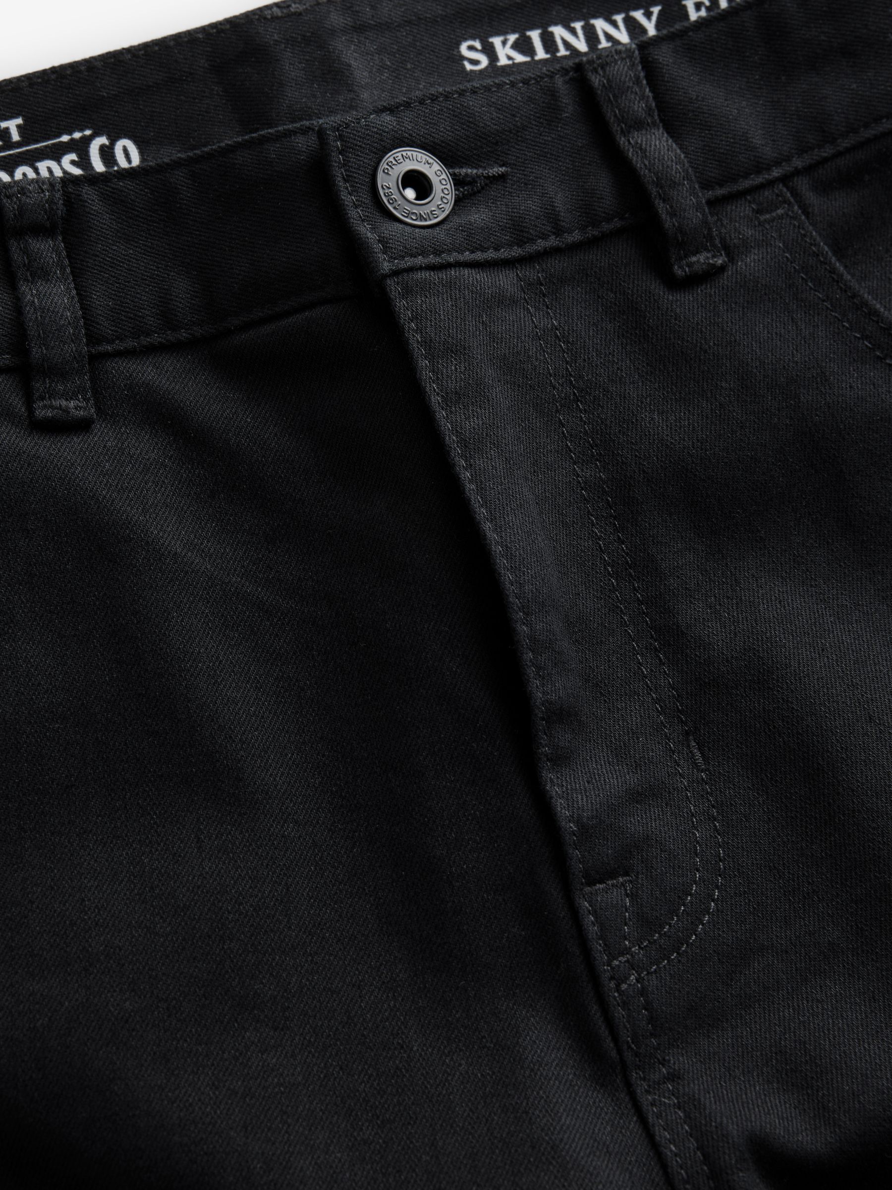 Buy Blue Mid/Black Solid 2 Pack Skinny Fit Classic Stretch