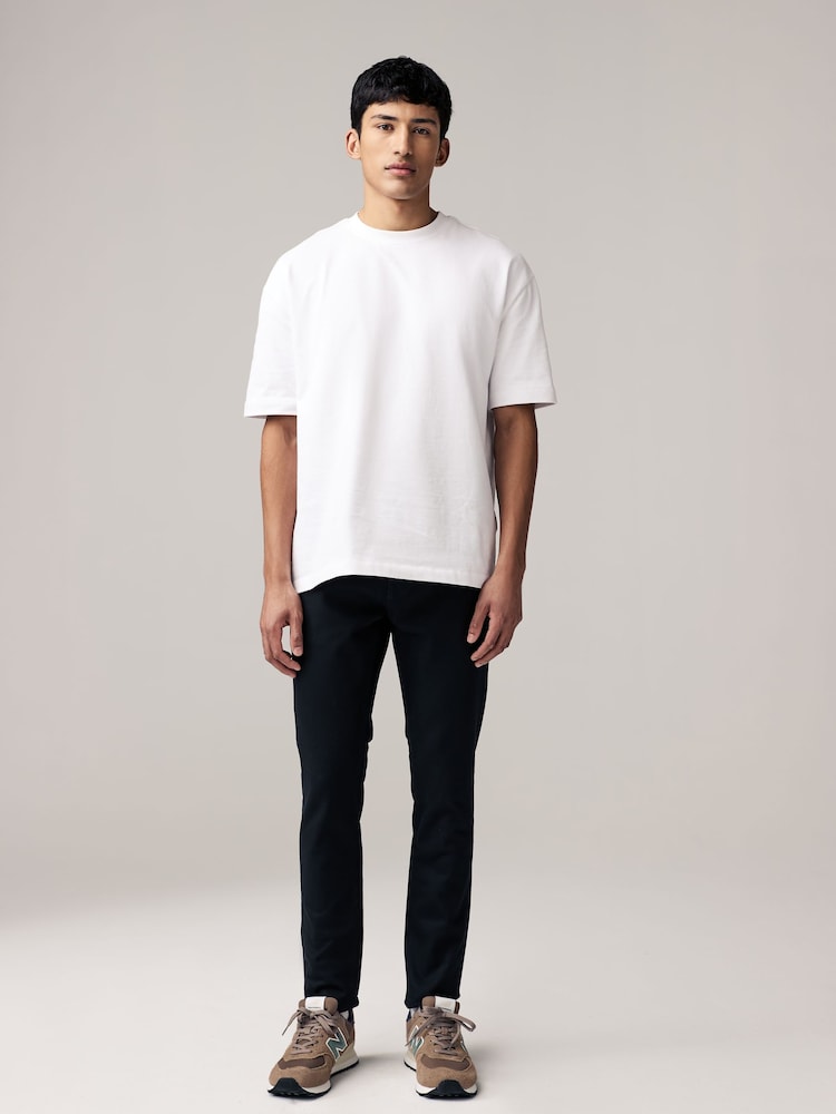 Blue Mid/Black Solid 2 Pack Skinny Fit Classic Stretch Jeans - Image 9 of 20