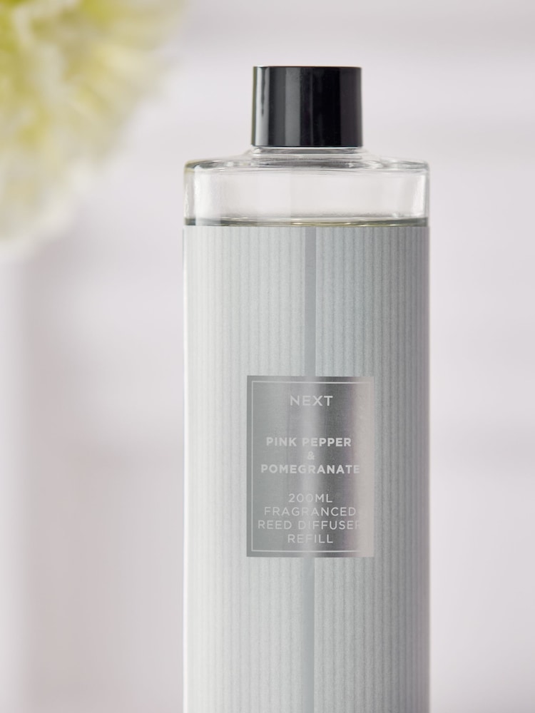 Pink Pepper and Pomegranate 200ml Fragranced Reed Diffuser Refill - Image 2 of 3