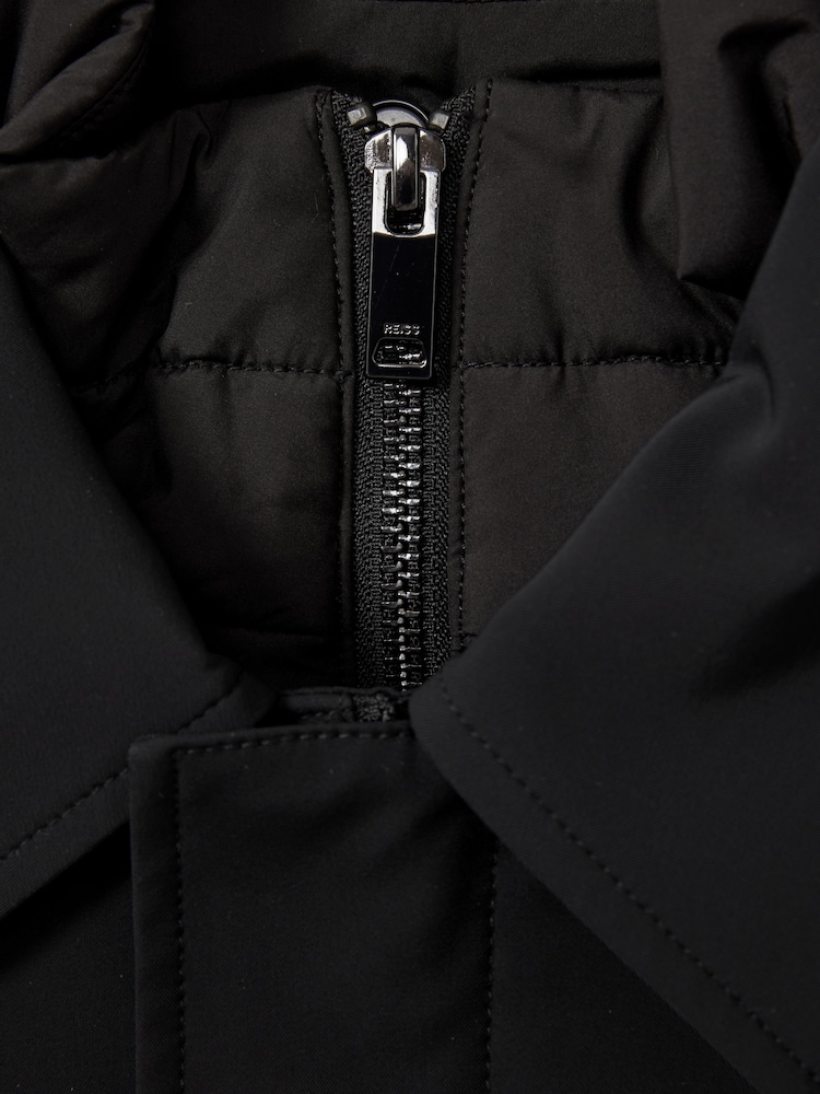 Черный - Reiss Гибридное съемное воротник-воронка Logan Hybrid Overcoat - Image 5 of 5 Черный - Reiss Гибридное съемное воротник-воронка Logan Hybrid Overcoat - Image 5 of 5