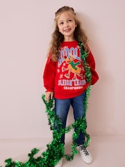 Red Rudolph Christmas Sweatshirt (3-16yrs) - Image 1 of 9