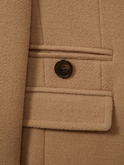 Reiss Camel Harlow 9-13 yrs Mid Length Wool Blend Coat - Image 4 of 4