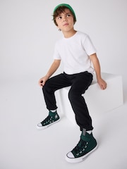 Converse Green Junior Chuck Taylor Sport Lux 1V Trainers - Image 2 of 12