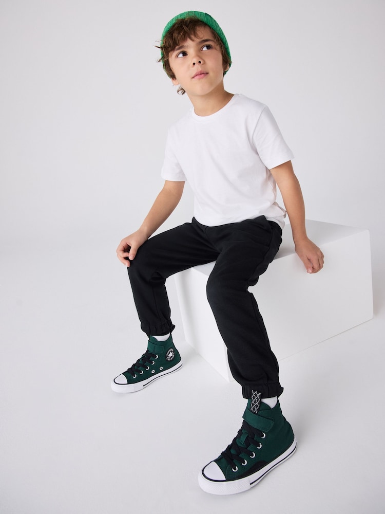 Converse Green Junior Chuck Taylor Sport Lux 1V Trainers - Image 2 of 12