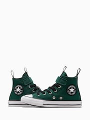 Converse Green Junior Chuck Taylor Sport Lux 1V Trainers - Image 8 of 12