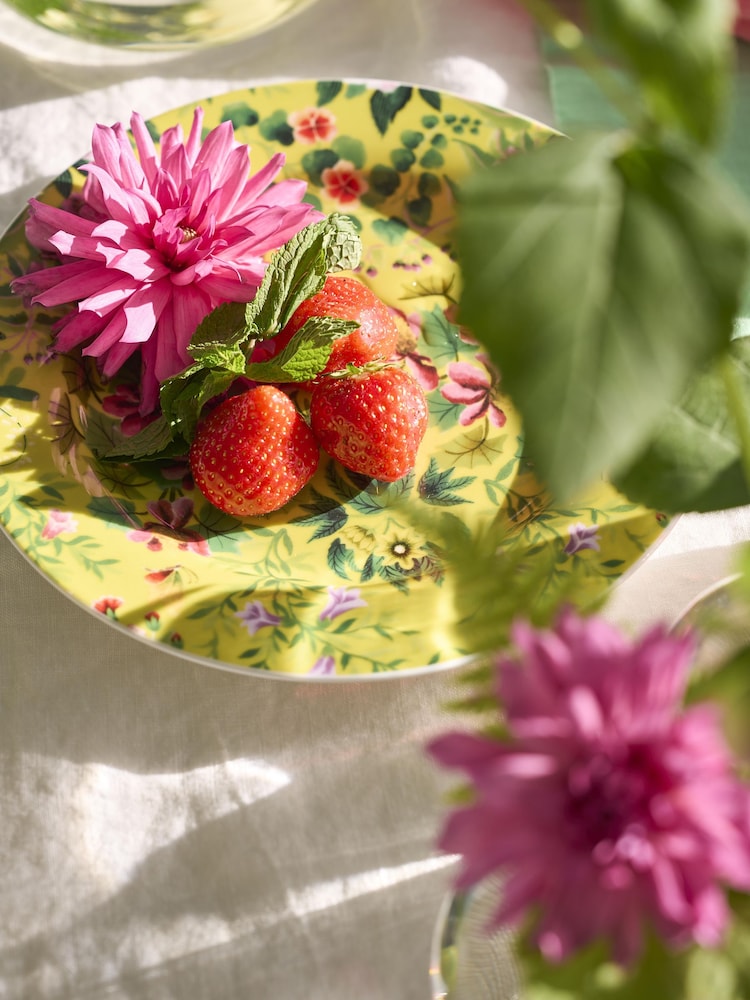 Designers Guild Ikebana Damask Side Plates Set Of 4 - Image 5 of 6