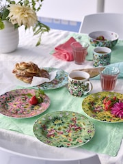 Designers Guild Ikebana Damask Side Plates Set Of 4 - Image 6 of 6