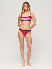 SUPERDRY Pink SUPERDRY Elastic Bralette Bikini Top - Image 2 of 4