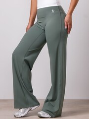 Gym King Green 365 Lightweight Straight Leg Yoga Trousers - Image 3 of 4