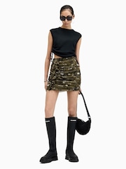 AllSaints Green Gloria Kora Skirt - Image 4 of 6