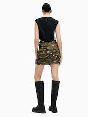 AllSaints Green Gloria Kora Skirt - Image 5 of 6
