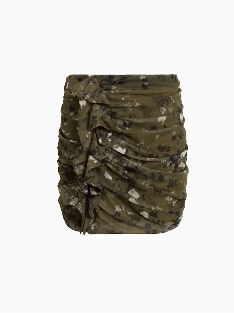 AllSaints Green Gloria Kora Skirt - Image 6 of 6