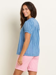 Brakeburn Blue 100% Cotton Sadie Blouse - Image 2 of 6