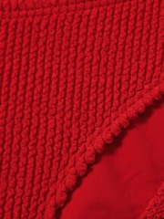 Good American Bright Red Always Fits Textured Bikini Top - Image 5 of 5