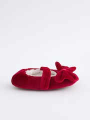 Red Bow Ballet Slippers - Image 2 of 5