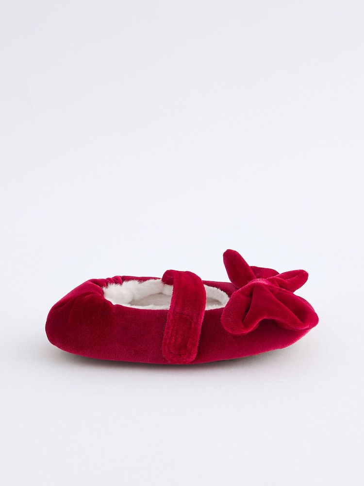 Red Bow Ballet Slippers - Image 2 of 5
