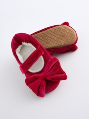 Red Bow Ballet Slippers - Image 4 of 5