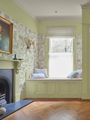Graham & Brown Green Esther Wallpaper Sample - Image 1 of 3