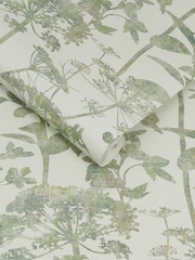Graham & Brown Green Esther Wallpaper Sample - Image 3 of 3