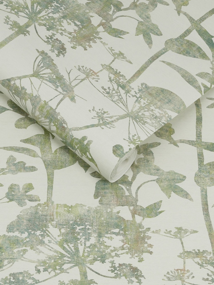 Graham & Brown Green Esther Wallpaper Sample - Image 3 of 3