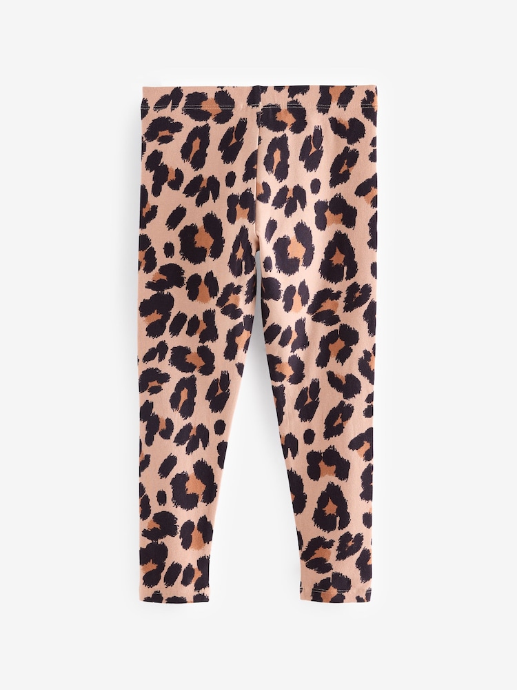Neutral Animal Print Leggings (3-16yrs) - Image 1 of 4