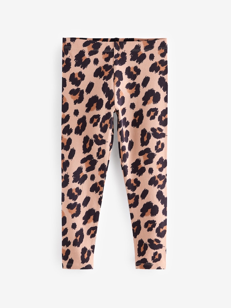 Neutral Animal Print Leggings (3-16yrs) - Image 2 of 4