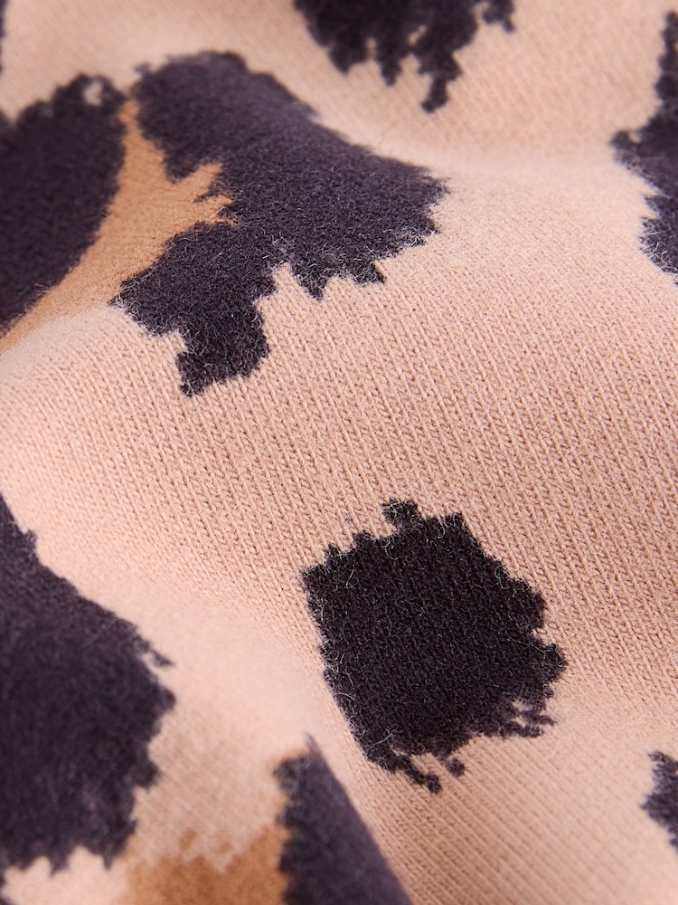 Neutral Animal Print Leggings (3-16yrs) - Image 4 of 4