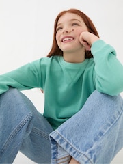 FatFace Tilbury Green Crew Sweatshirt - Image 3 of 4