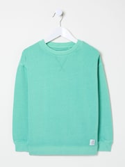 FatFace Tilbury Green Crew Sweatshirt - Image 4 of 4