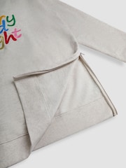 JoJo Maman Bébé Cream Maternity Merry And Bright Sweatshirt - Image 5 of 5