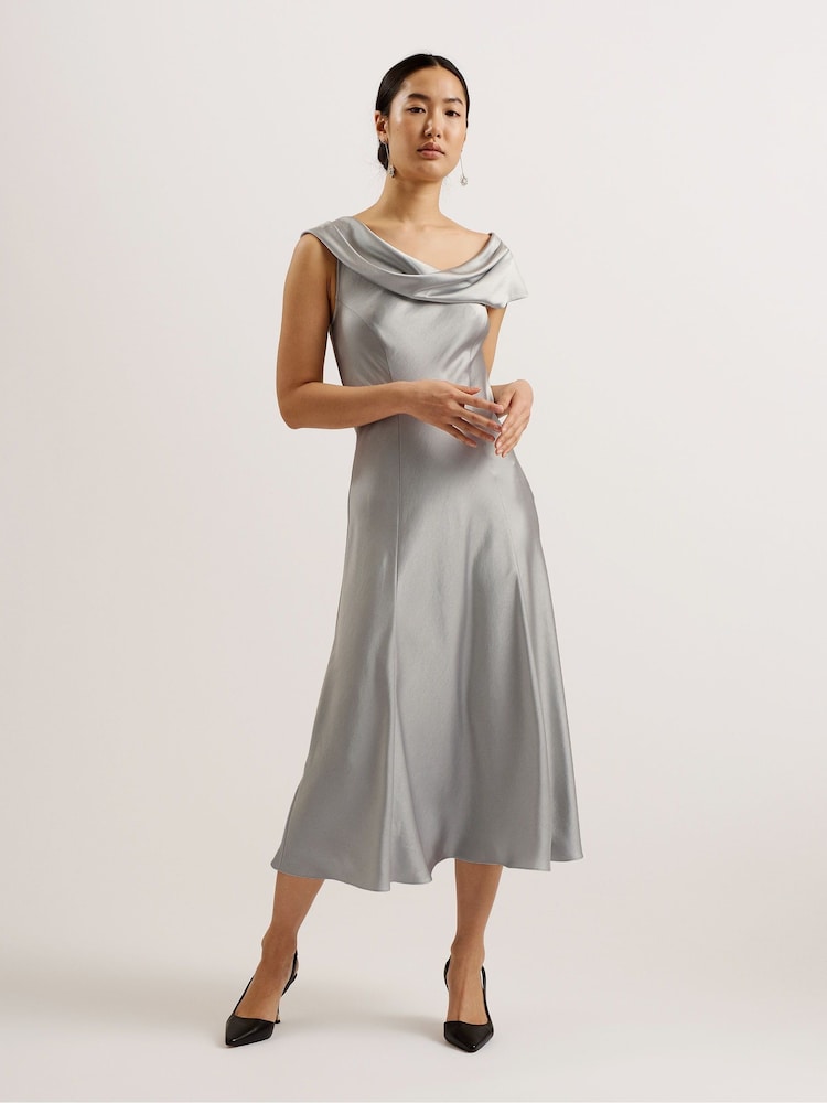 Ted Baker Grey Fit Osamu Cropped Box Jacket - Image 1 of 5