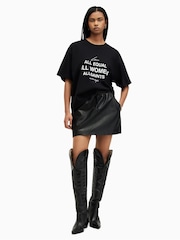 AllSaints Black Carlie T-Shirt - Image 3 of 5