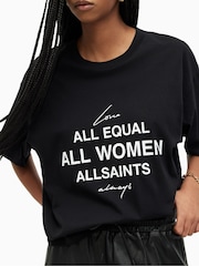 AllSaints Black Carlie T-Shirt - Image 4 of 5