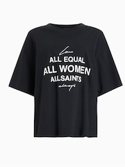 AllSaints Black Carlie T-Shirt - Image 5 of 5