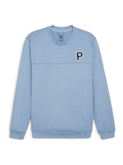 Puma Blue Cloudspun Patch Crew Neck Sweatshirt - Image 1 of 2