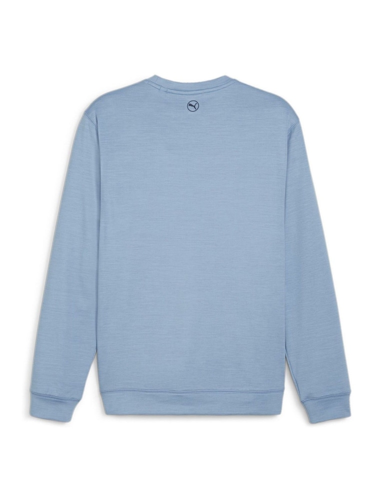 Puma Blue Cloudspun Patch Crew Neck Sweatshirt - Image 2 of 2