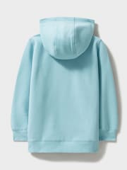 Crew Clothing Blue Plain Cotton Classic Hoodie - Image 2 of 3
