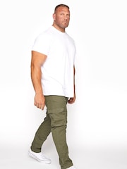 BadRhino Big & Tall Green Stretch Cargo Trousers - Image 1 of 3