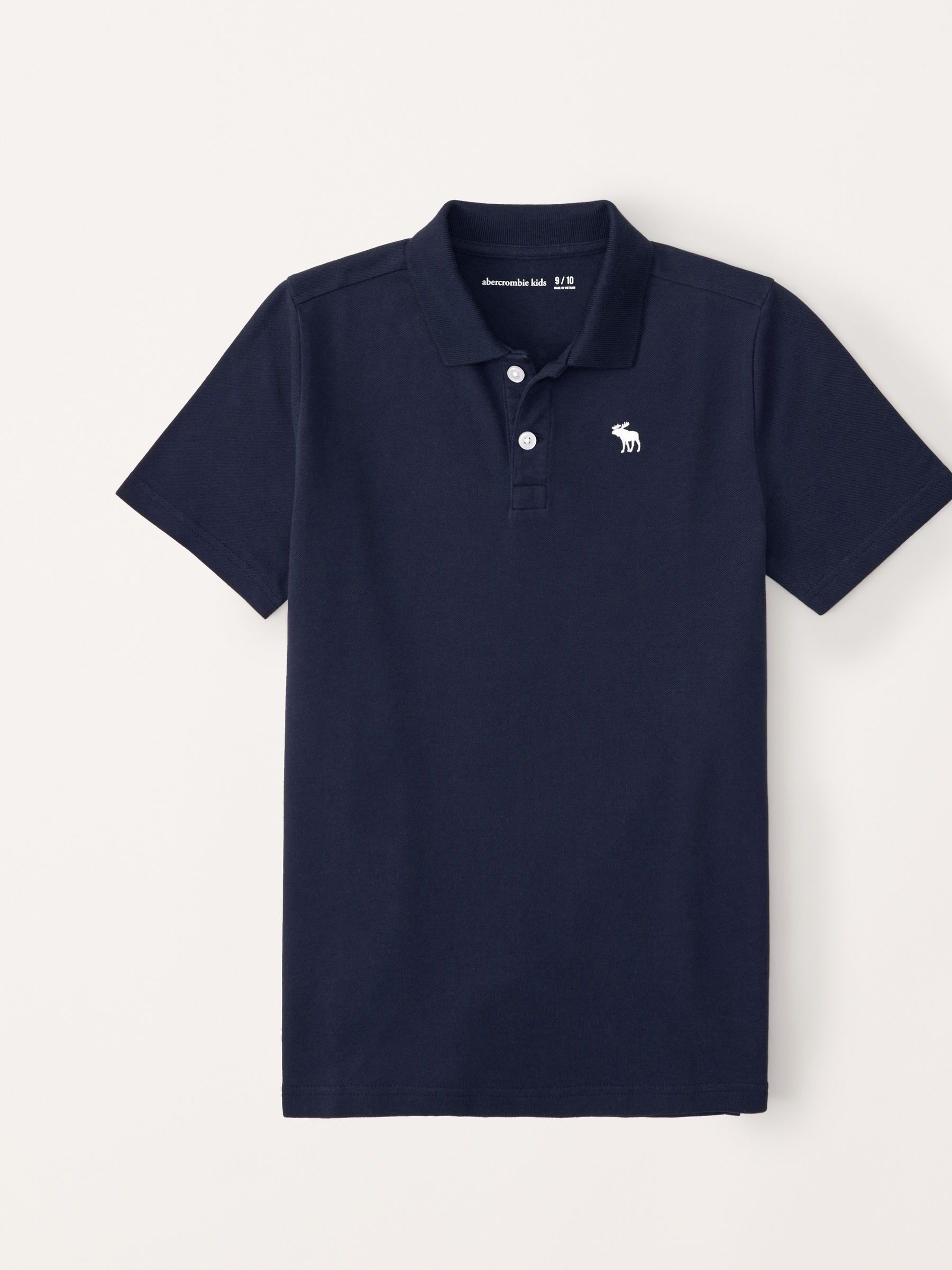Buy Abercrombie Fitch Blue Logo Pique Polo Shirt from Next Luxembourg
