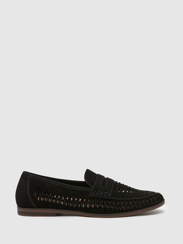 Черный - Плетеные мокасины Schuh Reem - Image 1 of 4