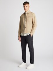 Remus Uomo Natural Regular Fit 100% Cotton Twill Utility Jacket - Image 2 of 6