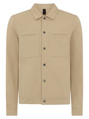 Remus Uomo Natural Regular Fit 100% Cotton Twill Utility Jacket - Image 6 of 6