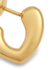 Katie Loxton Gold Tone Alora Heart Waterproof Huggie Earrings - Image 4 of 4