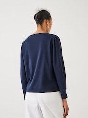Blau & Marineblau - Hush Emily – Top aus 100 % Baumwolljersey mit Puffärmel - Bild 3 von 5