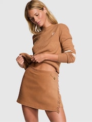 Victoria's Secret PINK Toffee Brown Fringe Mini Skirt - Image 1 of 3