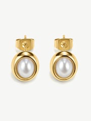 D.Louise Gold Tone Mini Pearl Studs - Image 1 of 4